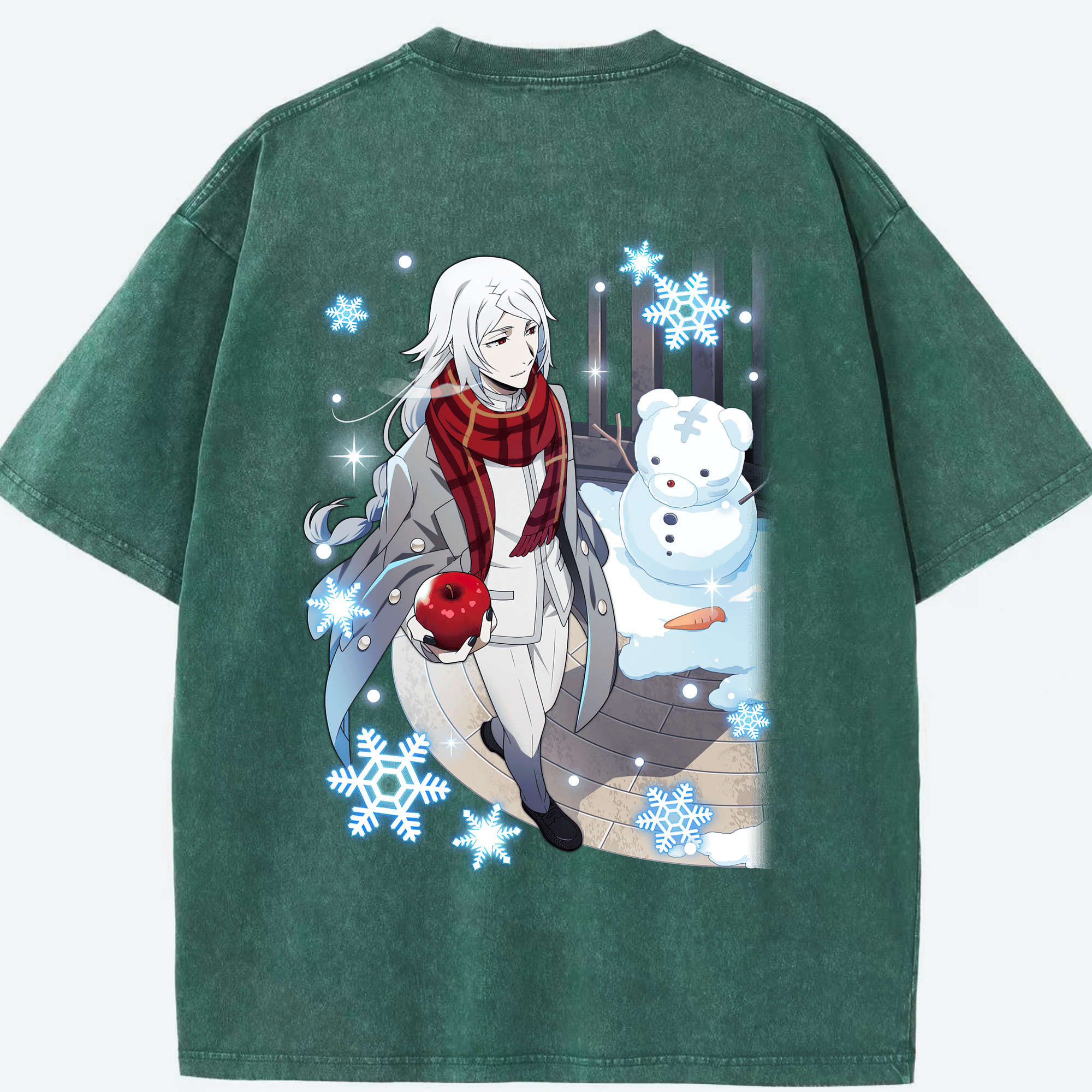 （画像用） 文豪ストレイドッグス Bungo Stray Dogs 綿100% ヴィンテージ風 半袖Tシャツ（背面プリント）